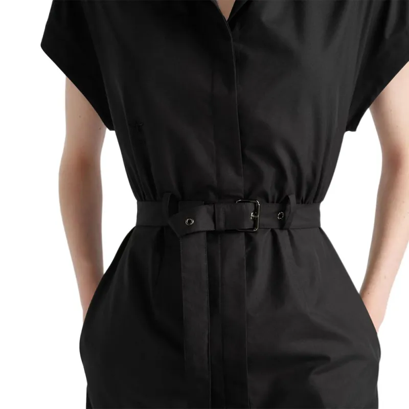 DIOR Short Sleeved Dress Women's Black-4