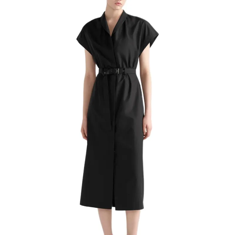 DIOR Short Sleeved Dress Women's Black-2