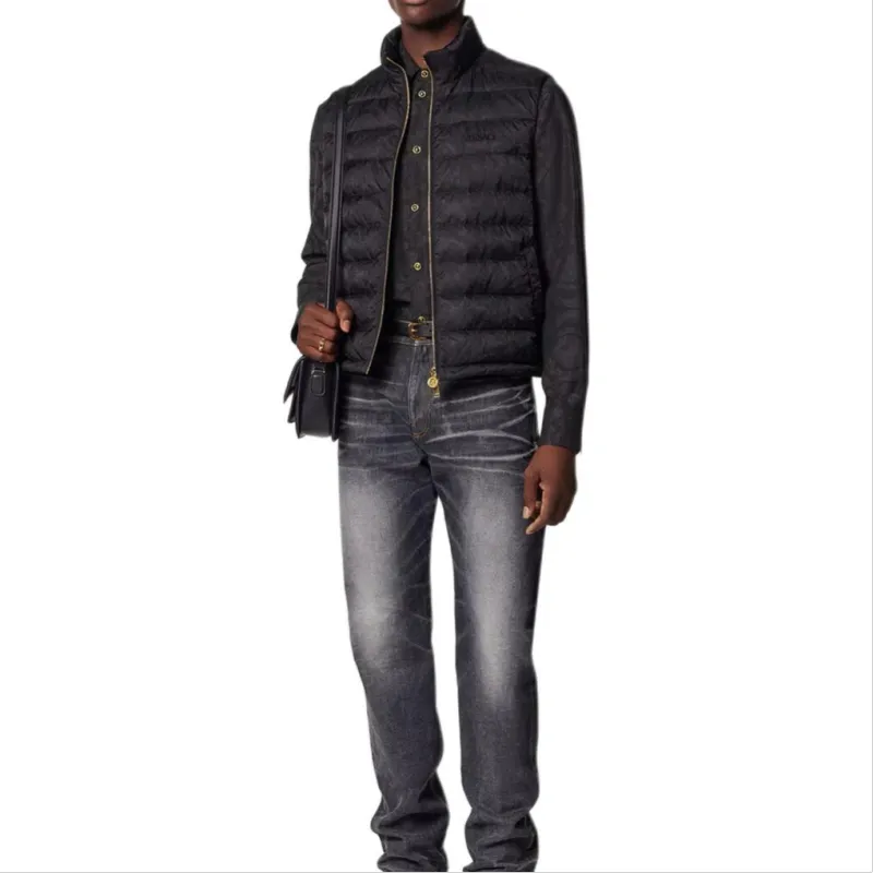 VERSACE Barocco Jacquard Chambray Shirt-1