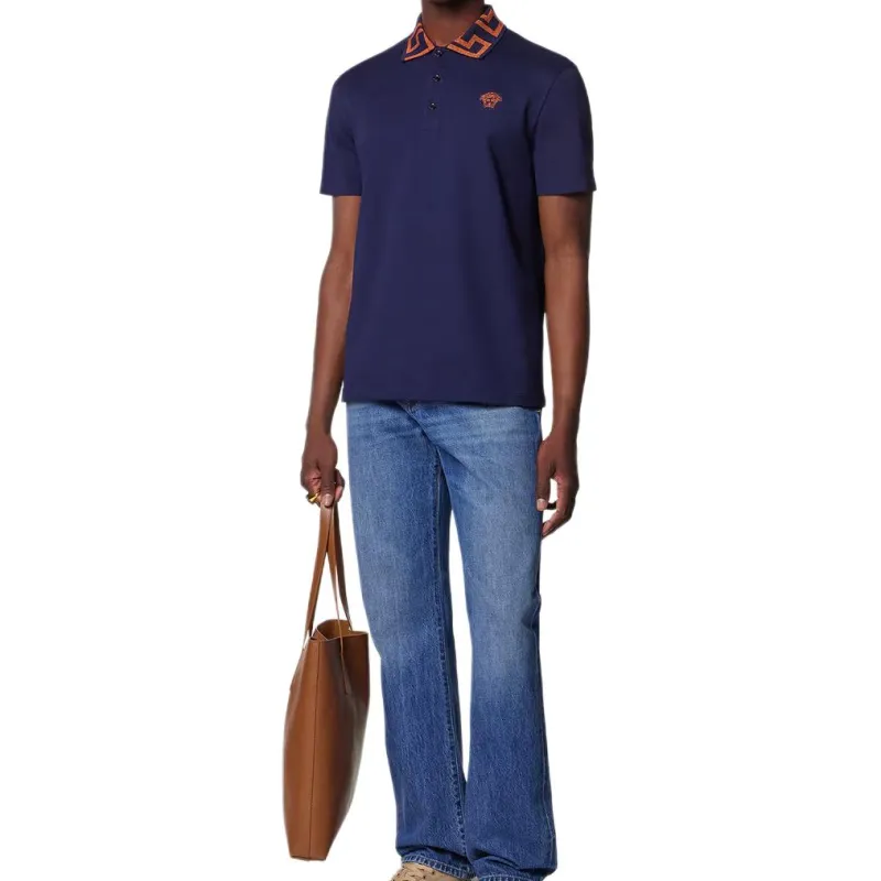 VERSACE Greca Polo Shirt-1