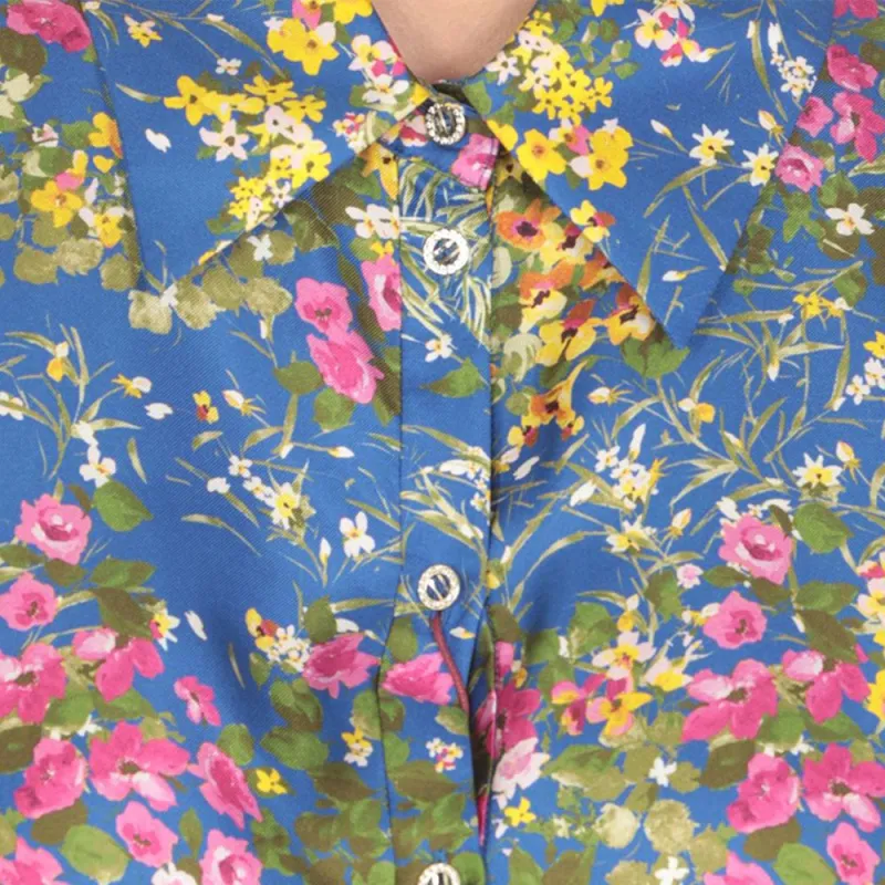MaxMara Floral Patterned Long Sleeved Dress-4