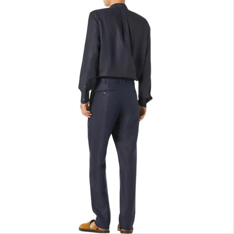 Loro Piana Shirt Men's Marine Blue-4