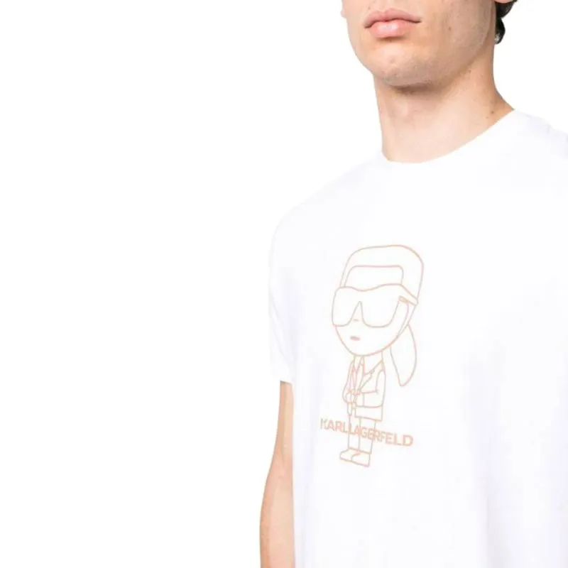 KARL LAGERFELD T Shirt Men's White-4