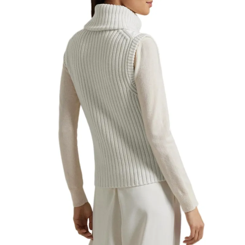 Ralph Lauren Vest Women's Porcelain White-3