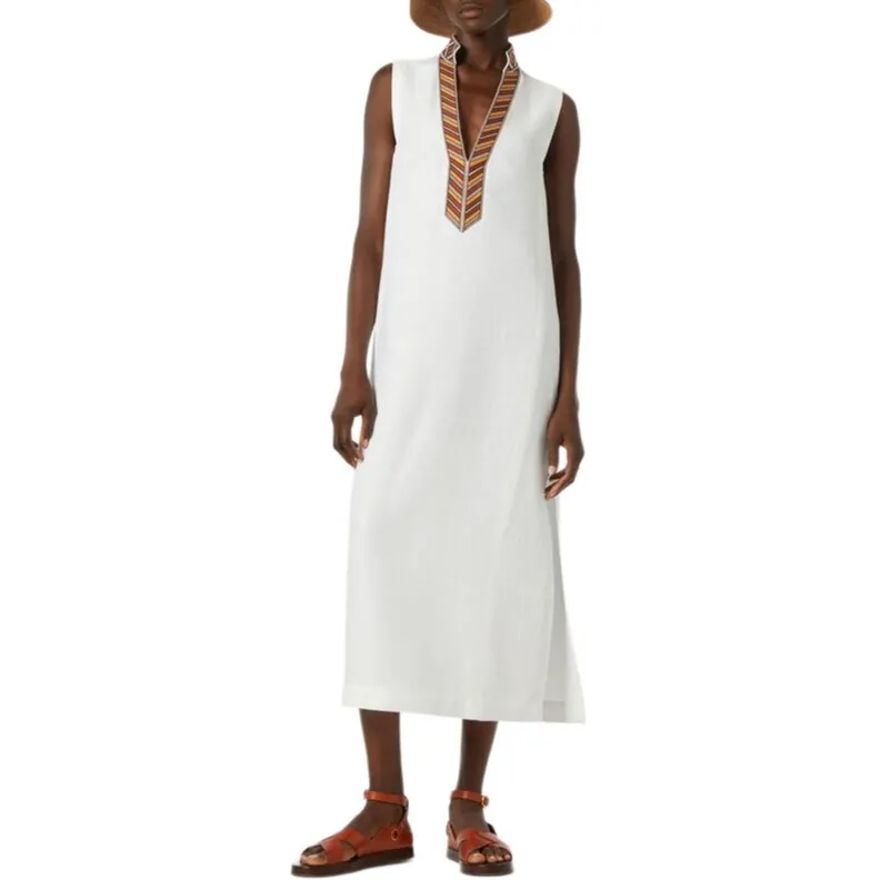 Loro Piana Sleeveless Dress Women's White-2