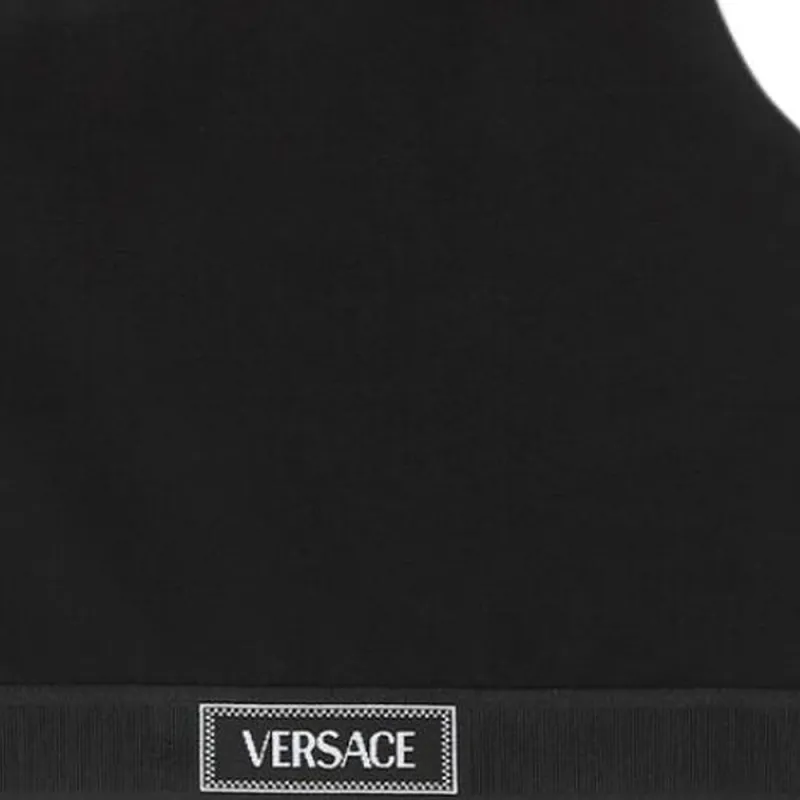 VERSACE Crop Tops Women's Black-2