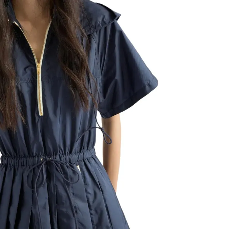 PRADA Re Nylon Zip up Utility Dress-4
