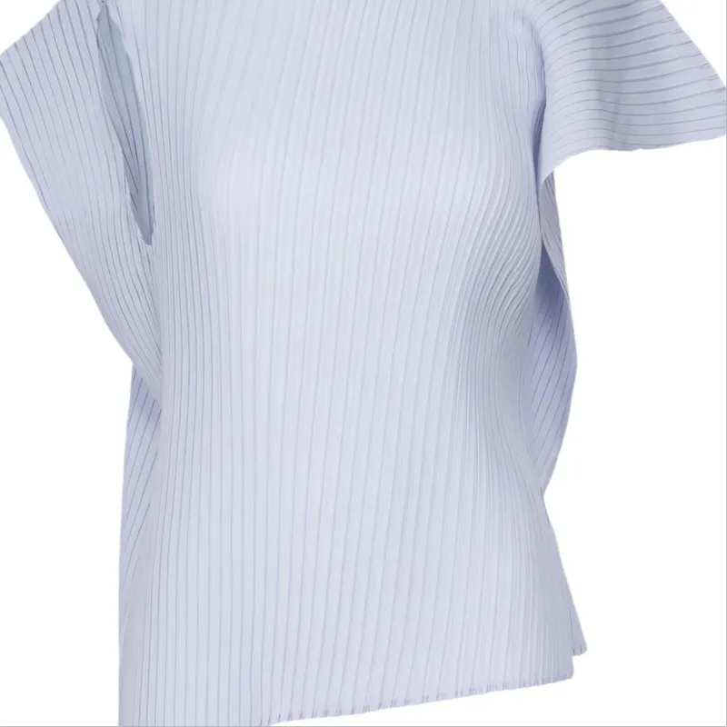 ISSEY MIYAKE T Shirt Women's Black Nigella Blue-2
