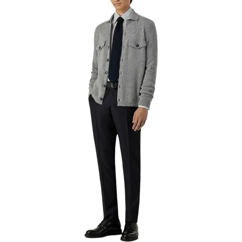 Canali Suit Trousers Men Blue-2