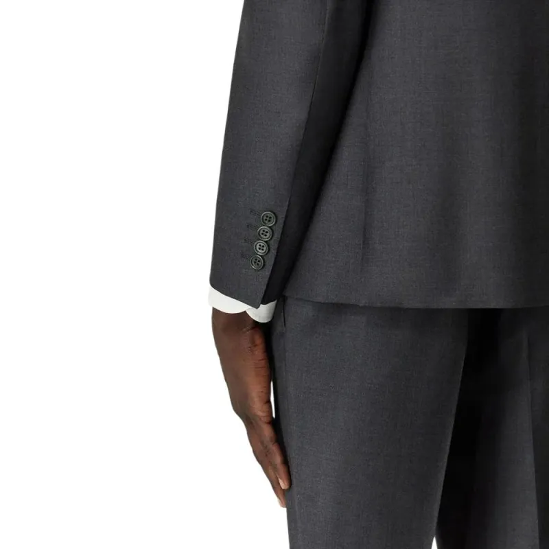 CANALI Business Suit Men's Charcoal Gray-6