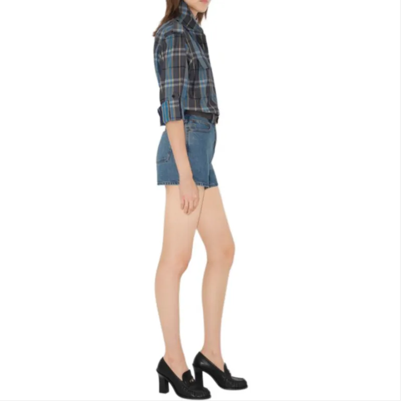 Burberry SS25 Denim Shorts Women's Blue-3