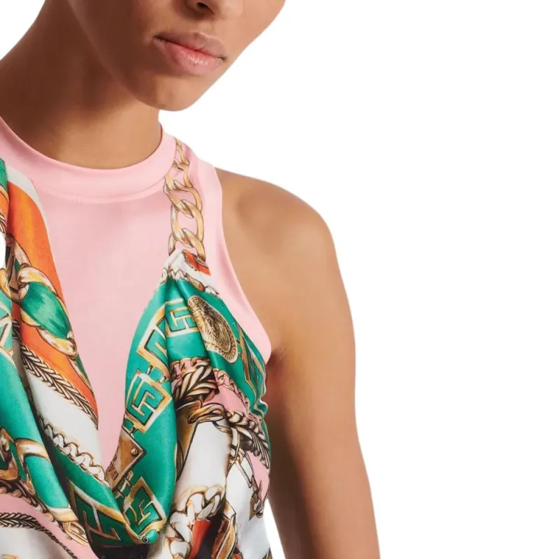 BALMAIN Foulard print Vest-6