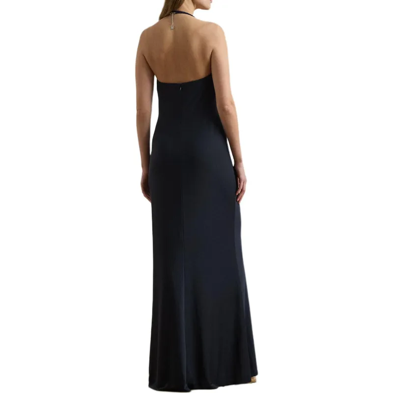 LAUREN RALPH LAUREN Slip Dress Women's Dark Shadow Marine-2
