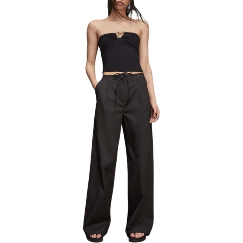 Patrizia Pepe Casual Pants Women's Black-1