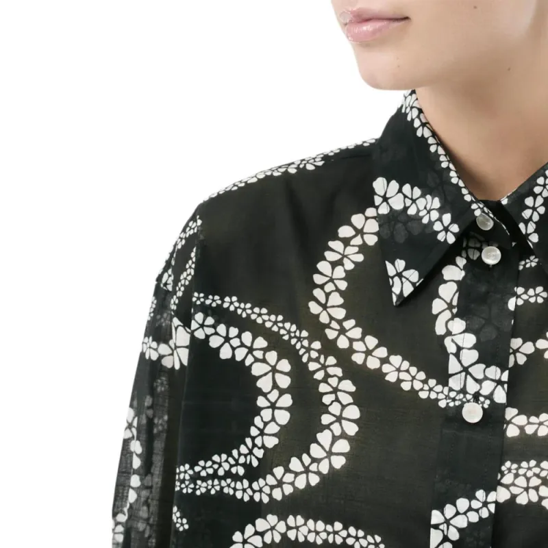 CHANEL Shirt Women's Barry Black Yarn-2