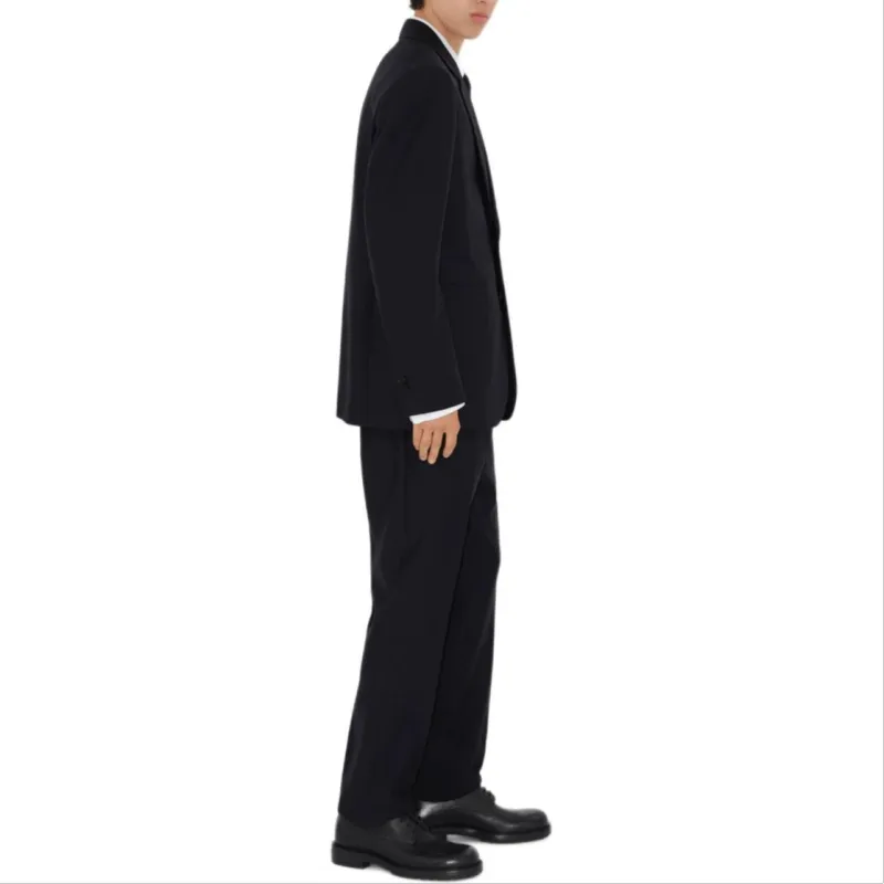 Burberry Business Suit Coat Men's Marine Blue-3