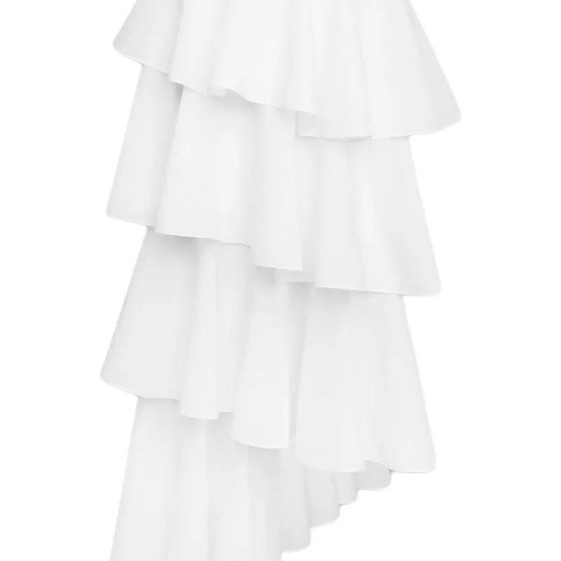 Alaia Tiered Assymetric Mini Skirt-1