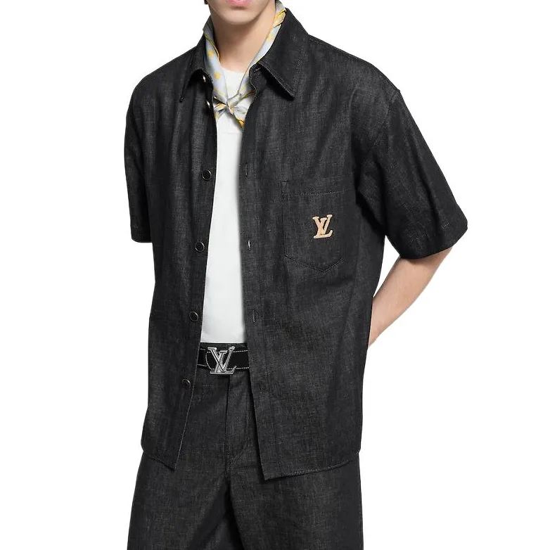 Lv Short Sleeved Chambray Shirt-1