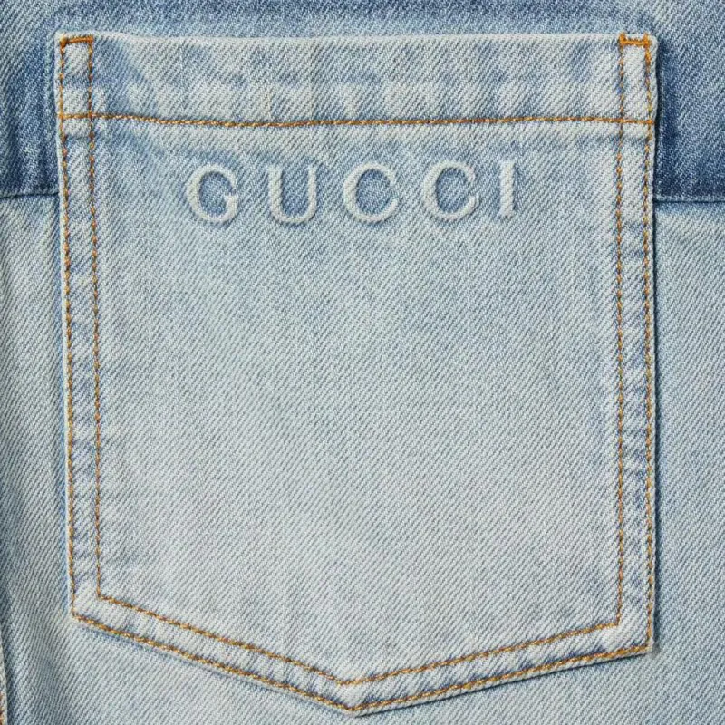 GUCCI FW25 Shirt Men's Light Blue-1