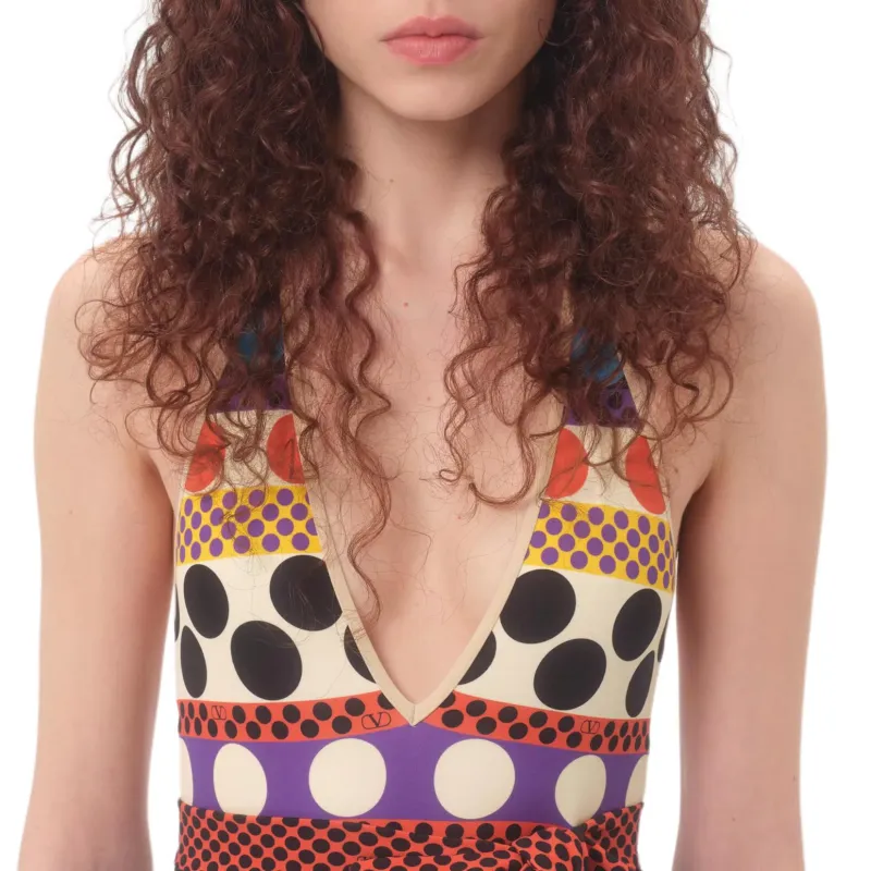 Valentino SS25 One piece Swimsuit Women's Multicolor-4