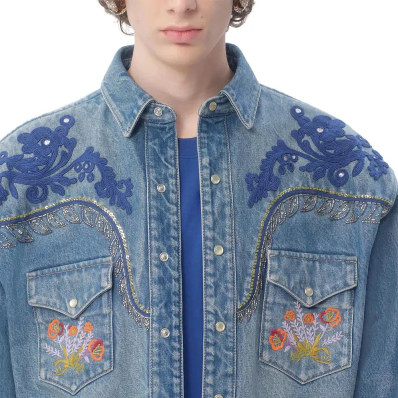 Valentino Shirts Men Blue-6