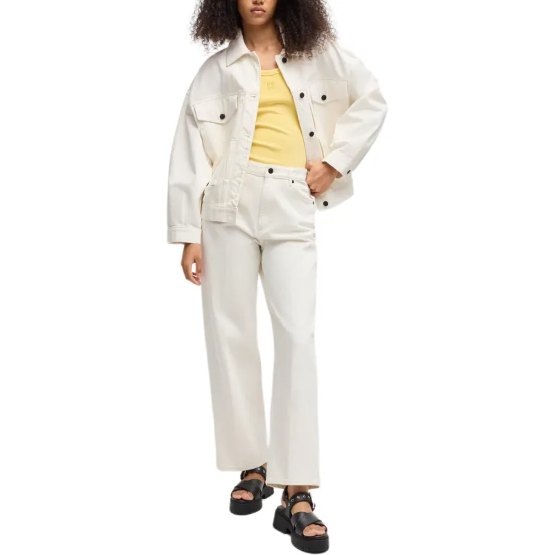 HUGO BOSS Denim Jacket Women's White-2