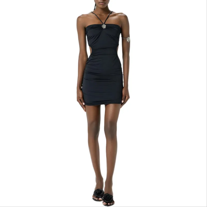 Blumarine Floral appliqué Beach Dress-1