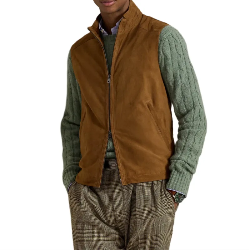 Polo Ralph Lauren Vest Men's Brown Coffee Shop-4