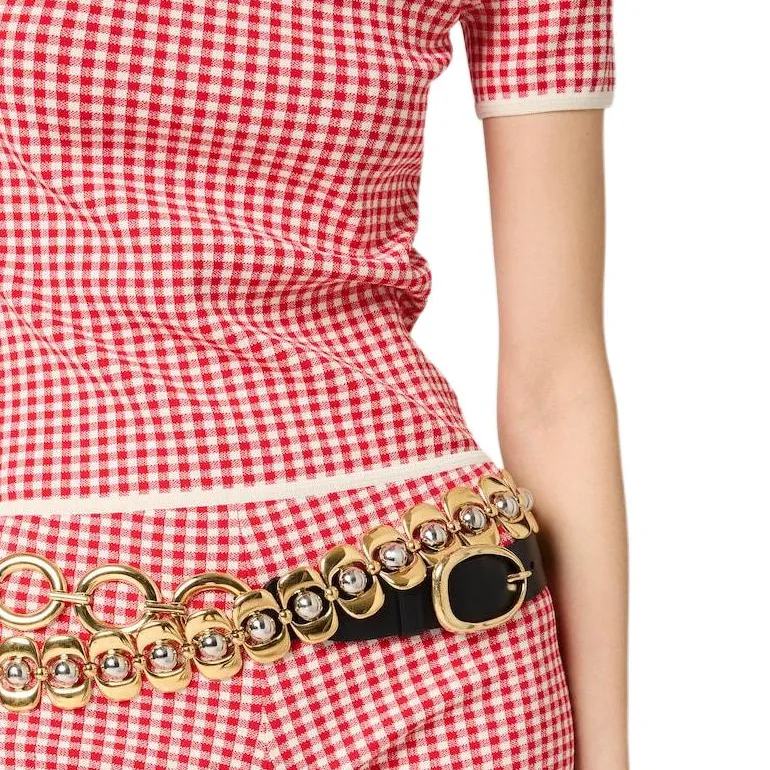 MIU MIU Casual Shorts Women's Red White-5