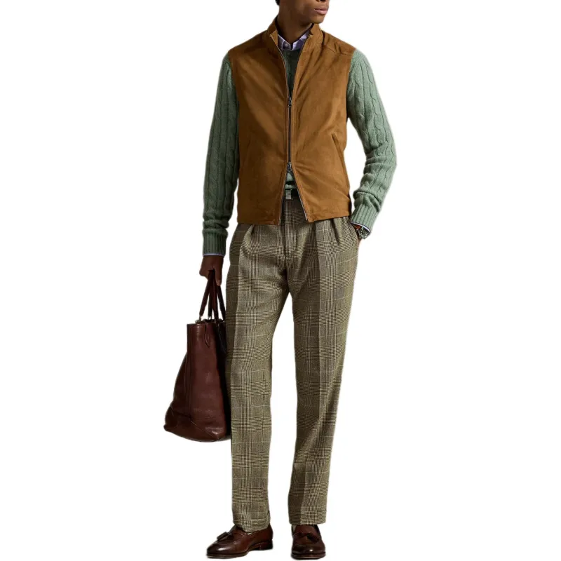 Polo Ralph Lauren Vest Men's Brown Coffee Shop-2