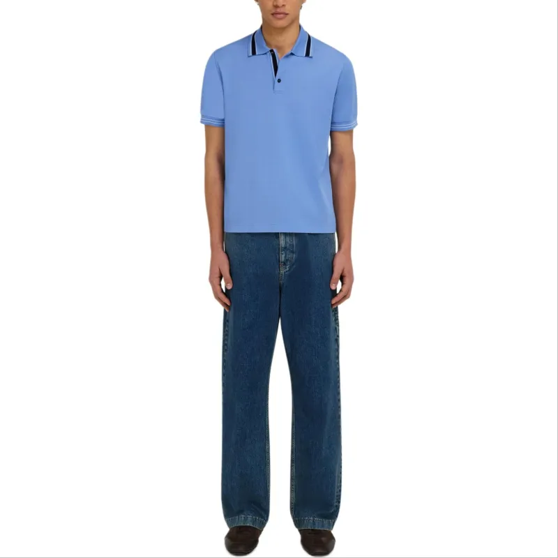 FERRAGAMO Polo Shirt Men's Blue-3