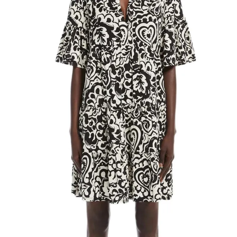 WEEKEND MaxMara Short Sleeved Dresses Women's Black-1