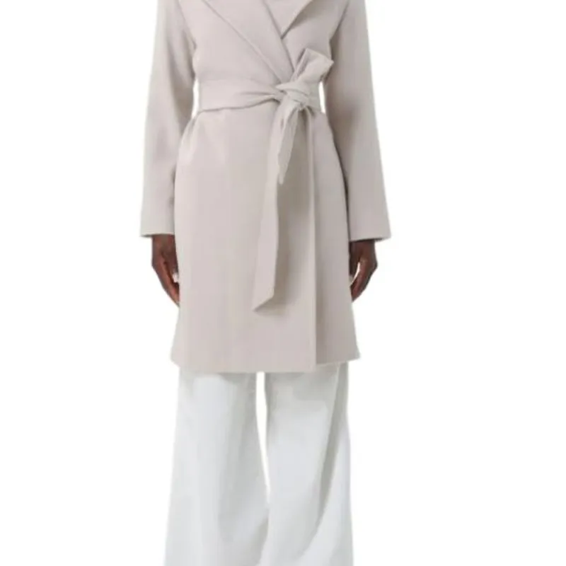 MaxMara Studio Belted Long Sleeved Coat-1