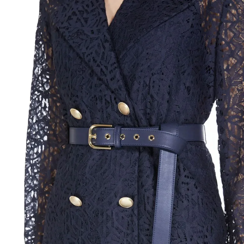 MaxMara Studio Coat Women's Blue-3