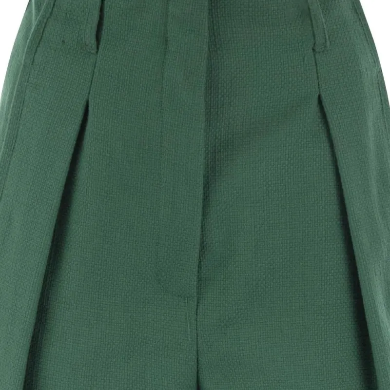 WEEKEND MaxMara Pandoro Pleat Detailed Bermuda-3