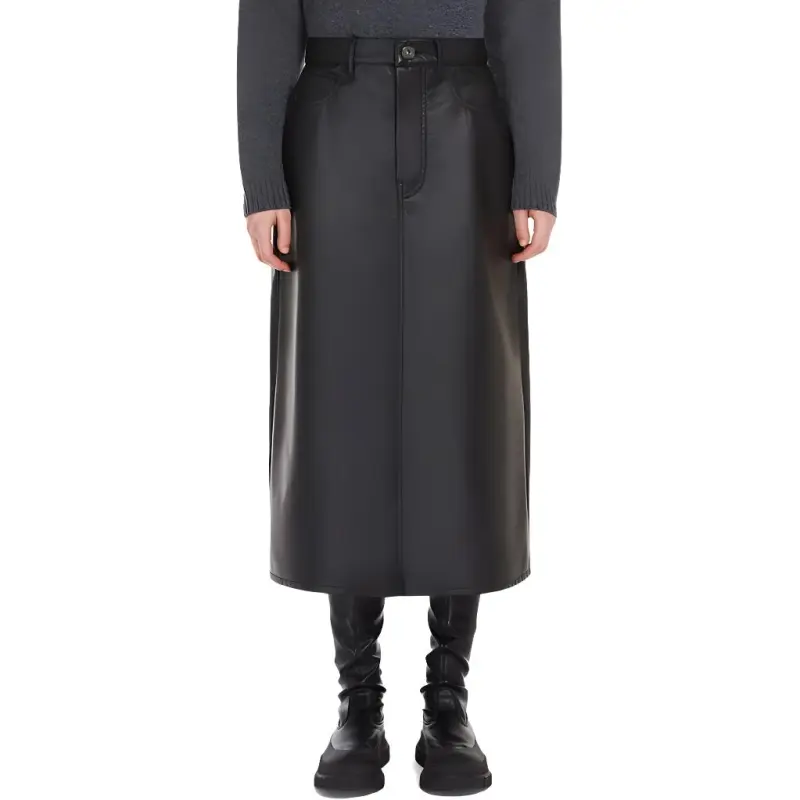 WEEKEND MaxMara Button Detailed Midi Skirt-3