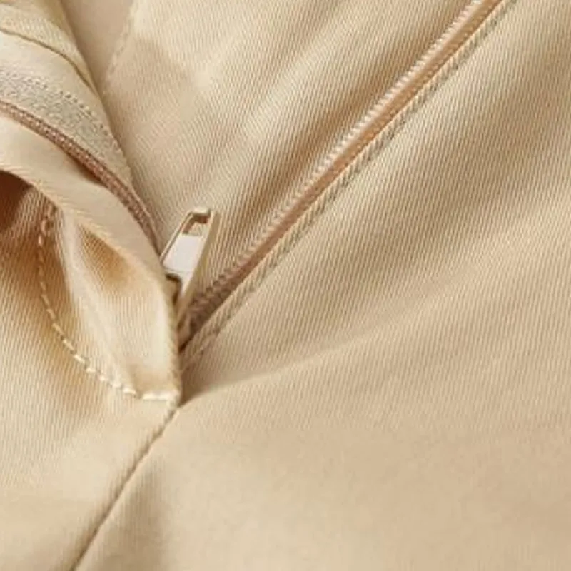 MaxMara Studio Casual Pants Women's Khaki-4