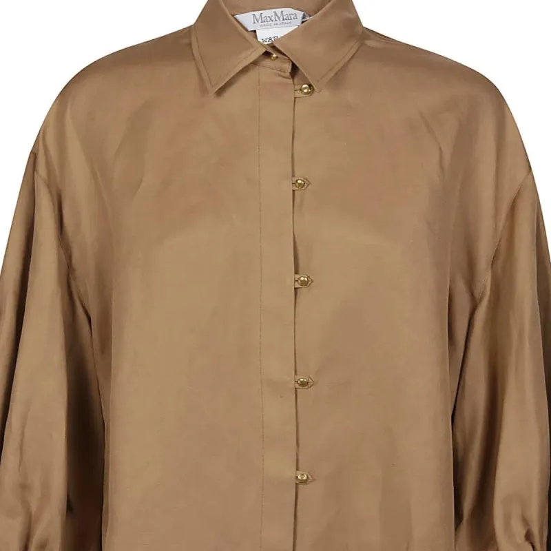 MaxMara Buttoned Long-Sleeved Top-2