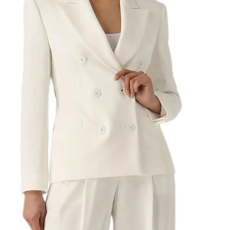 MaxMara Studio Business Suit Women's White-4