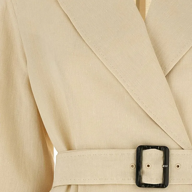 MaxMara Studio Trench Coat Women's Beige-3