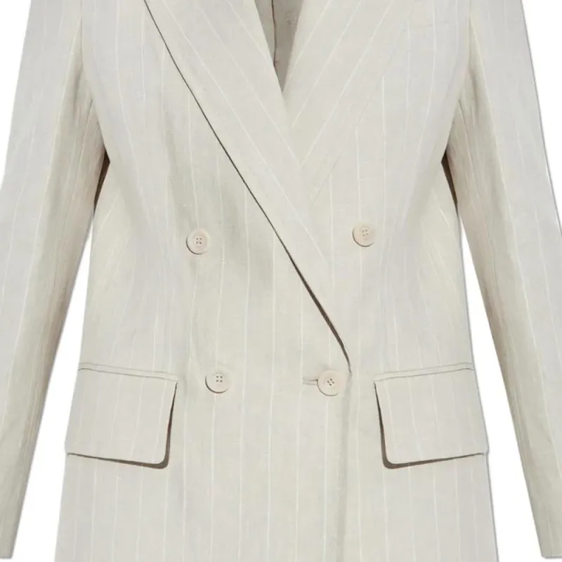 MaxMara Gerla Pinstripe Double breasted Blazer-1