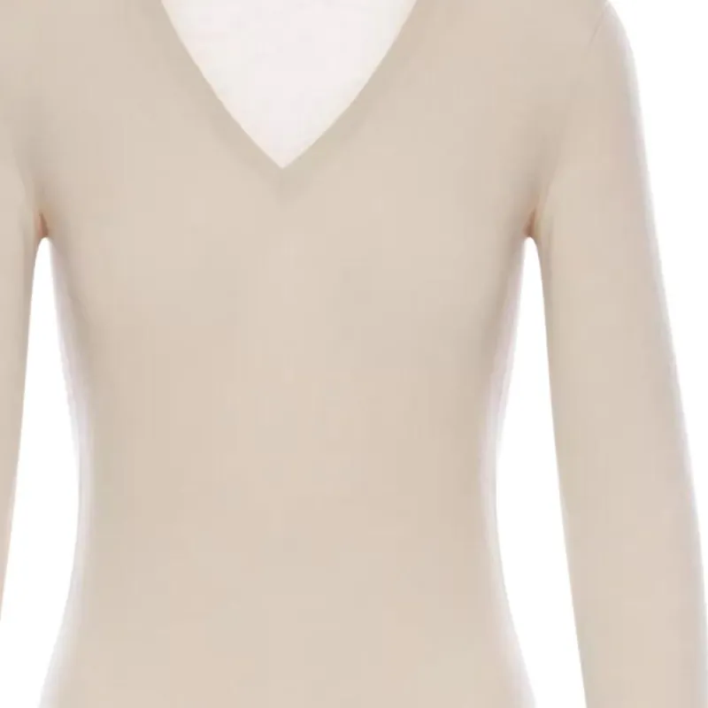 MaxMara V Neck Long Sleeved Jumper-3