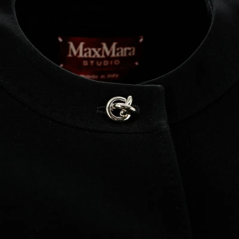 MaxMara Studio Buttoned Crewneck Jacket-2