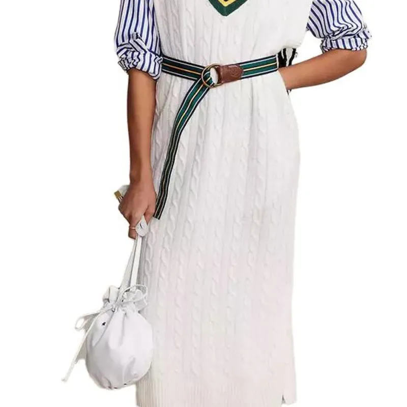 Polo Ralph Lauren Short Sleeved Dress Women's White-2