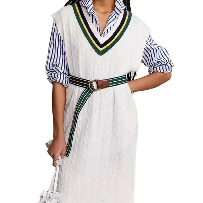 Polo Ralph Lauren Short Sleeved Dress Women's White-1