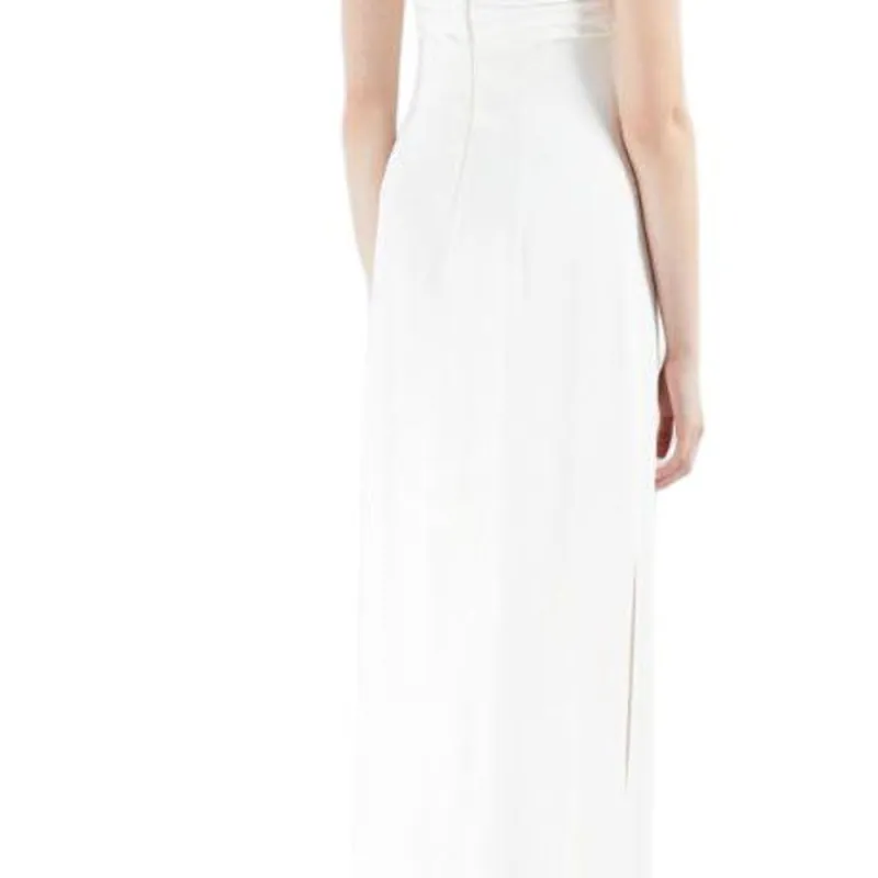 MaxMara Envers Satin Bustier Dress Sleeveless Dress Women's White-4