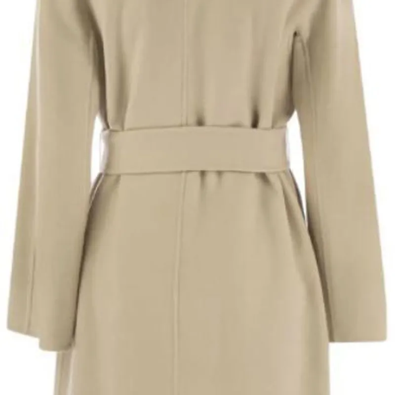 MaxMara Studio Belted Mid Length Coat-4