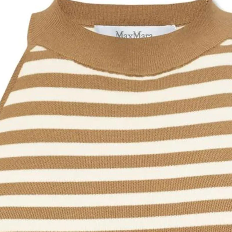 MaxMara Striped Halter Top-2