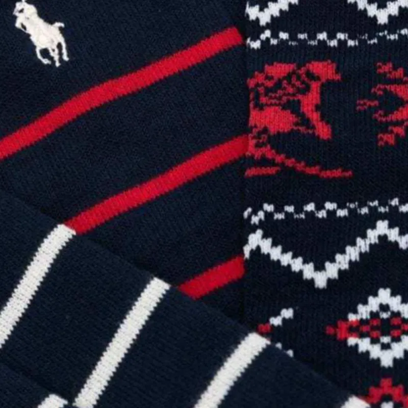 Polo Ralph Lauren FW24 Knee-High Socks Women's 3 Pack-4