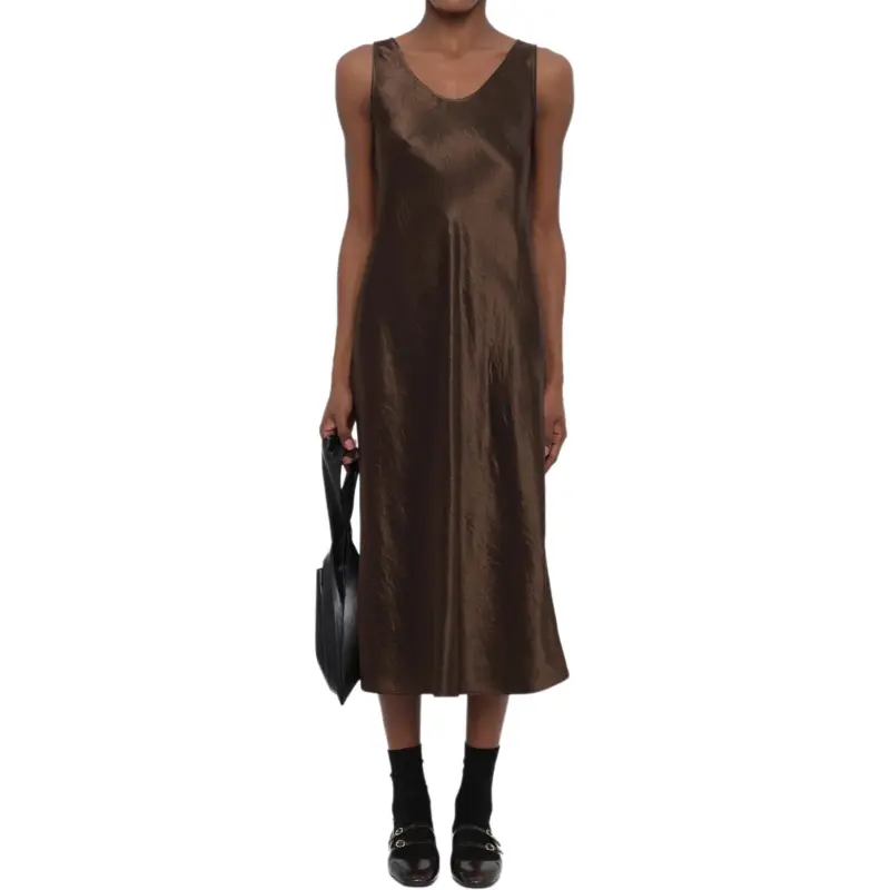 MaxMara Leisure Talete Satin Sleeveless Dress-4
